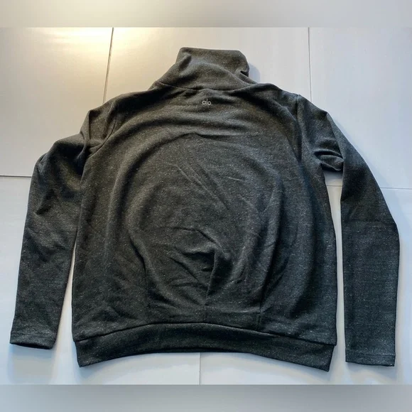 Alo Yoga Clarity Long Sleeve  Anthracite  Heather Large - Picture 7 of 9